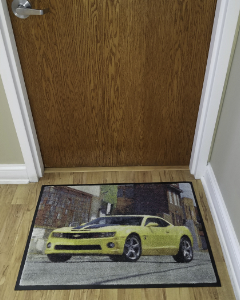 Custom Logo Message Floor Mats Roscoe Work Uniform Company Chicago