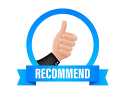 thumbs up recommend icon